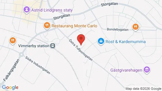 Lägenheter att hyra i Vimmerby - kort over placeringen