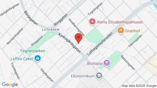 Lägenheter till salu i Uppsala - kort over placeringen