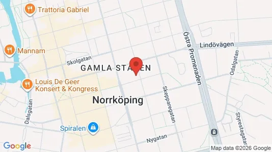 Lägenheter att hyra i Norrköping - kort over placeringen