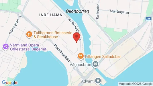 Lägenheter till salu i Karlstad - kort over placeringen