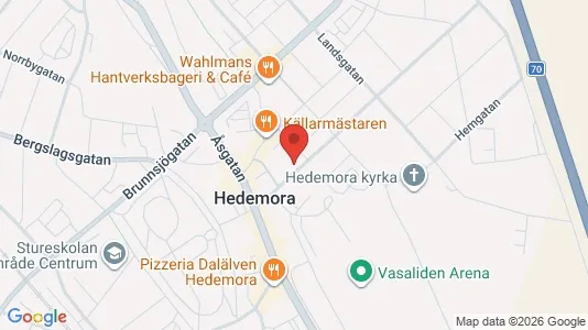 Lägenheter att hyra i Hedemora - kort over placeringen