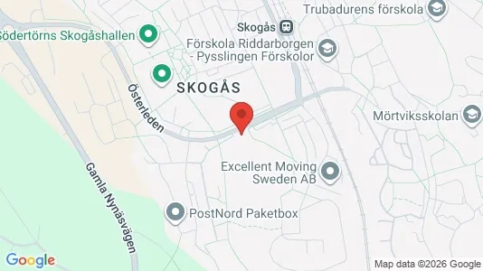 Lägenheter att hyra i Huddinge - kort over placeringen