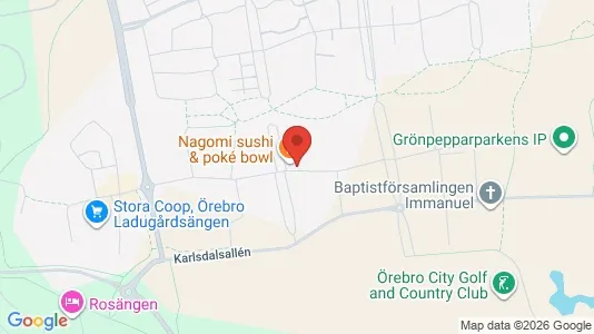 Bostadsrätter till salu i Örebro - kort over placeringen