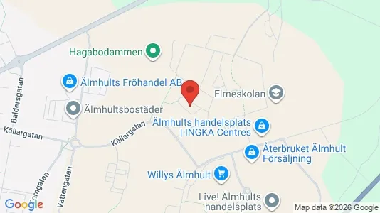 Lägenheter att hyra i Älmhult - kort over placeringen