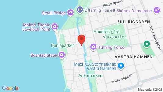 Lägenheter att hyra i Malmö Centrum - kort over placeringen