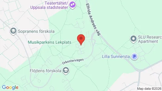 Bostadsrätter till salu i Uppsala - kort over placeringen