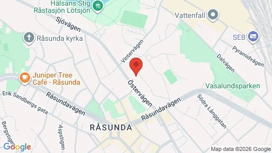 Lägenheter till salu i Solna - kort over placeringen