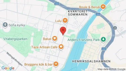Lägenheter till salu i Södermalm - kort over placeringen
