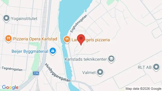 Bostadsrätter till salu i Karlstad - kort over placeringen