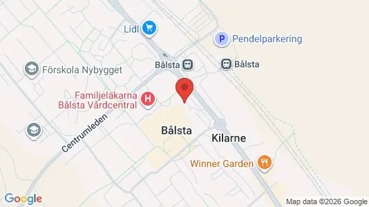 Bostadsrätter till salu i Håbo - kort over placeringen