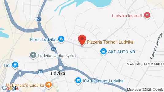 Bostadsrätter till salu i Ludvika - kort over placeringen