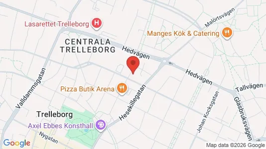 Lägenheter till salu i Trelleborg - kort over placeringen