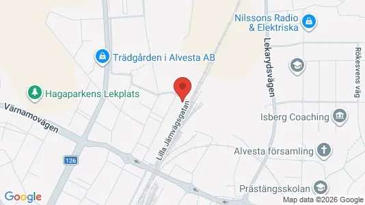 Lägenheter att hyra i Alvesta - kort over placeringen