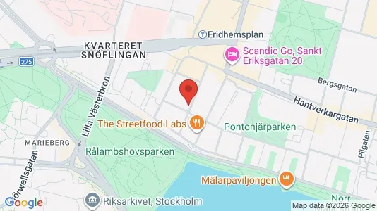 Lägenheter att hyra i Kungsholmen - kort over placeringen