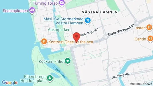 Lägenheter till salu i Malmö Centrum - kort over placeringen