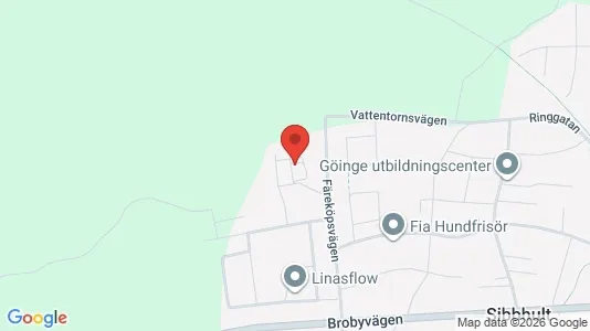 Bostadsrätter till salu i Östra Göinge - kort over placeringen