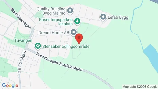 Lägenheter att hyra i Oxie - kort over placeringen