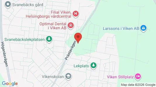 Lägenheter till salu i Höganäs - kort over placeringen