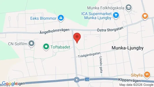 Lägenheter att hyra i Ängelholm - kort over placeringen