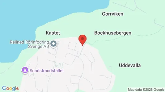 Bostadsrätter till salu i Uddevalla - kort over placeringen