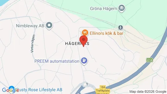 Bostadsrätter till salu i Täby - kort over placeringen