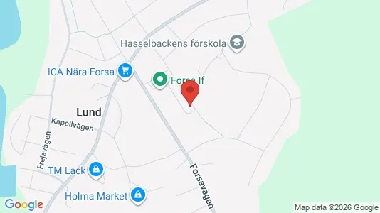 Lägenheter att hyra i Hudiksvall - kort over placeringen