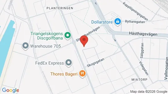 Lägenheter till salu i Helsingborg - kort over placeringen