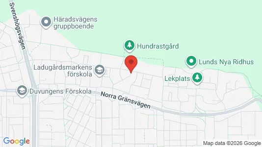 Lägenheter till salu i Lund - kort over placeringen