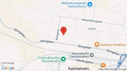 Lägenheter att hyra i Katrineholm - kort over placeringen