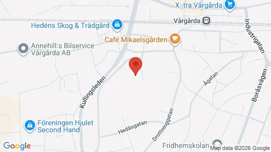 Bostadsrätter till salu i Vårgårda - kort over placeringen
