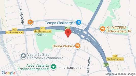 Bostadsrätter till salu i Västerås - kort over placeringen