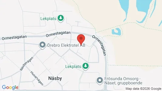 Bostadsrätter till salu i Örebro - kort over placeringen