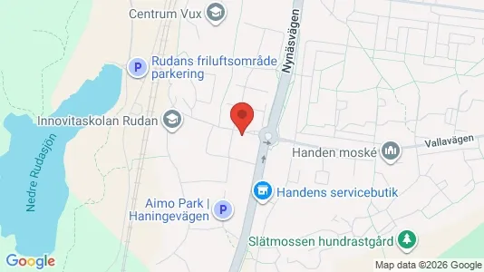 Lägenheter att hyra i Haninge - kort over placeringen