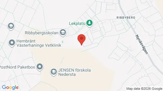 Bostadsrätter till salu i Haninge - kort over placeringen
