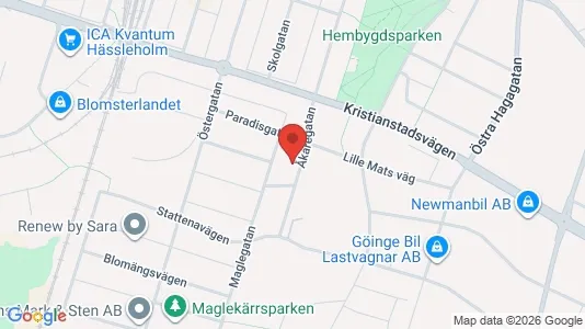 Lägenheter att hyra i Hässleholm - kort over placeringen