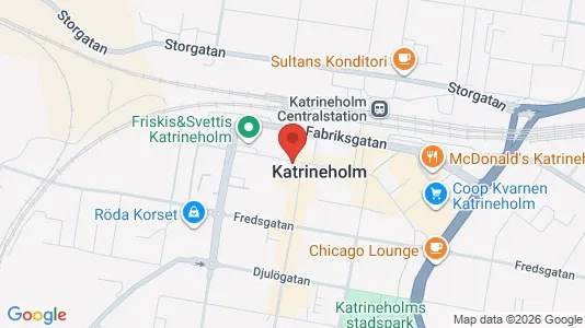 Lägenheter att hyra i Katrineholm - kort over placeringen