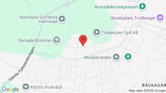 Bostadsrätter till salu i Kungsbacka - kort over placeringen