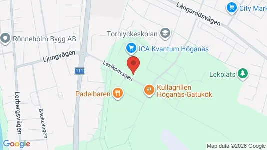 Lägenheter att hyra i Höganäs - kort over placeringen