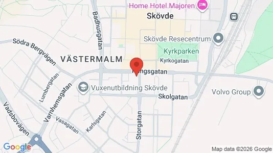 Bostadsrätter till salu i Skövde - kort over placeringen