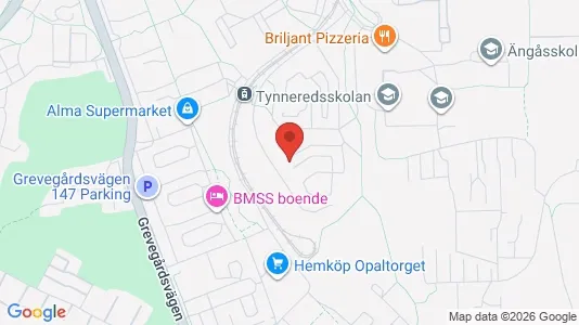 Bostadsrätter till salu i Askim-Frölunda-Högsbo - kort over placeringen