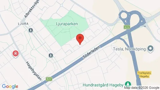 Lägenheter att hyra i Norrköping - kort over placeringen