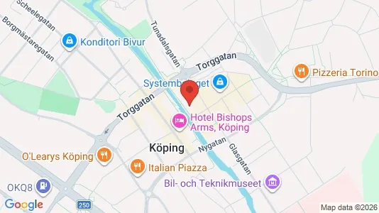 Lägenheter att hyra i Köping - kort over placeringen