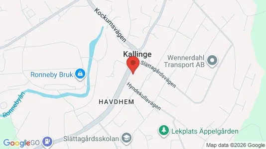 Bostadsrätter till salu i Ronneby - kort over placeringen