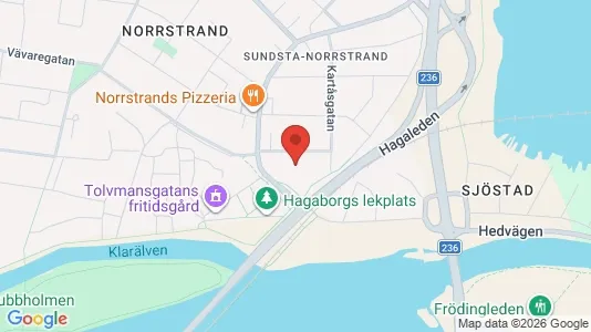 Bostadsrätter till salu i Karlstad - kort over placeringen