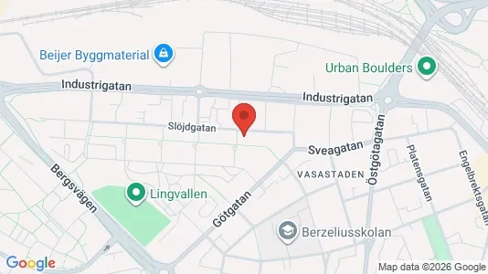 Bostadsrätter till salu i Linköping - kort over placeringen