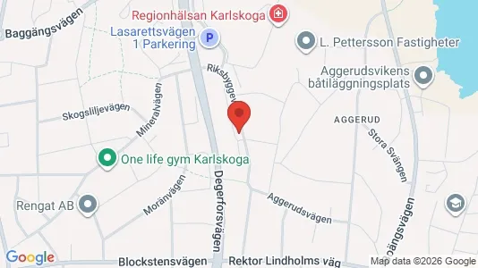Bostadsrätter till salu i Karlskoga - kort over placeringen