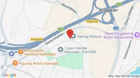Bostadsrätter till salu i Karlstad - kort over placeringen