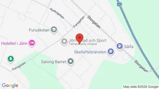Lägenheter att hyra i Skellefteå - kort over placeringen