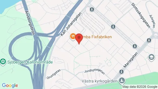 Lägenheter till salu i Majorna-Linné - kort over placeringen