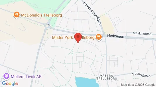 Lägenheter till salu i Trelleborg - kort over placeringen